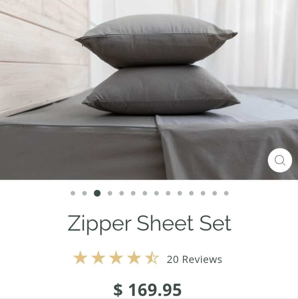 Beddys Queen zipper sheets